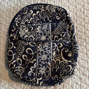 Vera Bradley Navy and White Patterned Mini Backpack